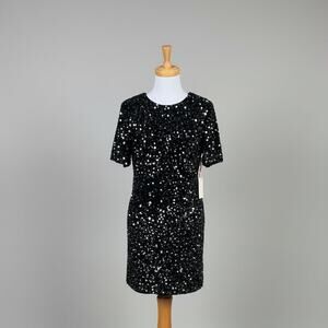 Alex Marie black sequin dress, size S, NEW WITH TAGS!